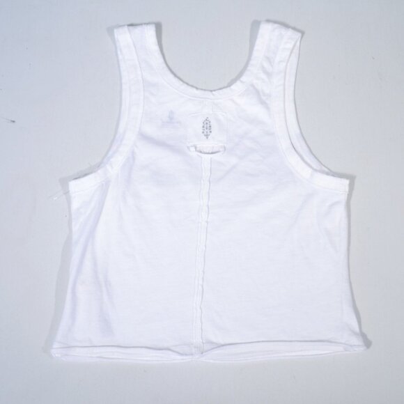 NEW FREE PEOPLE BACK TO BASICS LOGO TANK TOP, SMALL - Picture 6 of 8